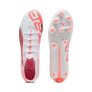 PUMA ULTRA 5 PRO FG WHITE/GLOWING RED