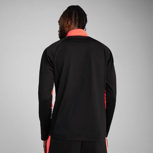 PUMA INDIVIDUAL LIGA ZIP TOP BLACK/HEAT FIRE