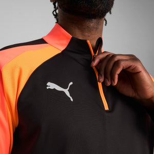 PUMA INDIVIDUAL LIGA ZIP TOP BLACK/HEAT FIRE