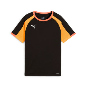 PUMA JR INDIVIDUAL LIGA TR JERSEY BLACK/HEAT FIRE