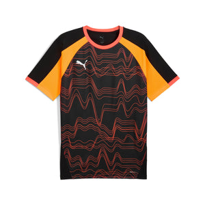 PUMA INDIVIDUAL LIGA GRAPHIC TR JERSEY BLACK/HEAT FIRE