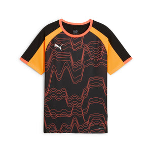 PUMA JR INDIVIDUAL LIGA GRAPHIC TR JERSEY BLACK/HEAT FIRE