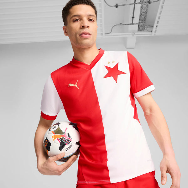 PUMA SK SLAVIA PRAGUE 24-25 HOME JERSEY WHITE/RED