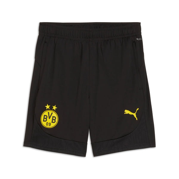 PUMA JR DORTMUND 24-25 TR SHORT BLACK/FASTER YELLOW