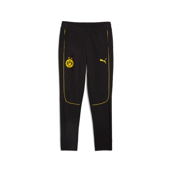 PUMA DORTMUND 24-25 CASUAL PANT BLACK/FASTER YELLOW