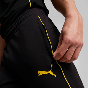 PUMA DORTMUND 24-25 CASUAL PANT BLACK/FASTER YELLOW