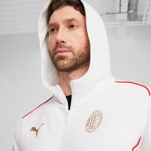 PUMA MILAN 24-25 CASUAL HOODED JACKET WHITE