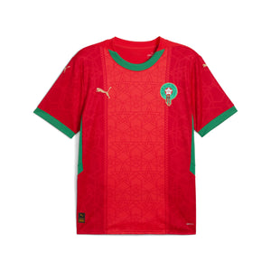 PUMA MAROKKO 2025 HOME JERSEY RED/ARCHIVE GREEN