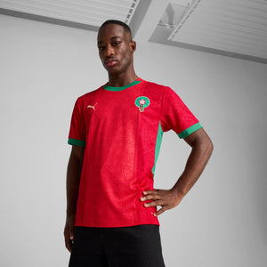 PUMA MAROKKO 2025 HOME JERSEY RED/ARCHIVE GREEN