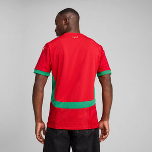 PUMA MAROKKO 2025 HOME JERSEY RED/ARCHIVE GREEN