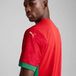 PUMA MAROKKO 2025 HOME JERSEY RED/ARCHIVE GREEN