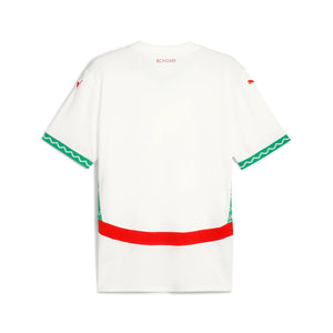 PUMA MAROKKO 2025 AWAY JERSEY WHITE/FAST GREEN/RED