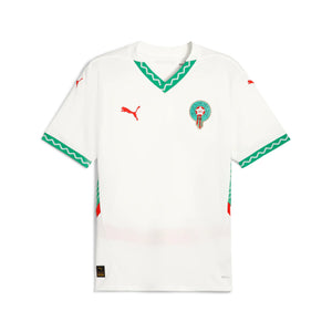 PUMA MAROKKO 2025 AWAY JERSEY WHITE/FAST GREEN/RED