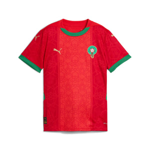 PUMA JR MAROKKO 2025 HOME JERSEY RED/ARCHIVE GREEN