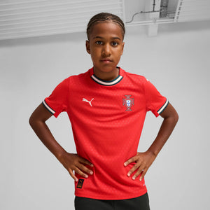 PUMA JR PORTUGAL 2025 HOME JERSEY SPORT RED