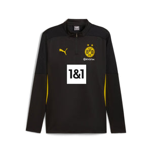 PUMA DORTMUND 24-25 SPONSOR ZIP TOP BLACK