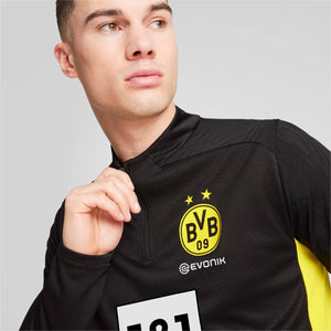 PUMA DORTMUND 24-25 SPONSOR ZIP TOP BLACK