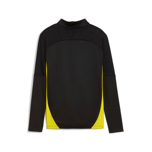 PUMA JR DORTMUND 24-25 ZIP TOP BLACK/FASTER YELLOW