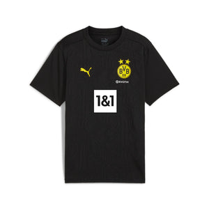 PUMA JR DORTMUND 24-25 TR JERSEY BLACK/FASTER YELLOW