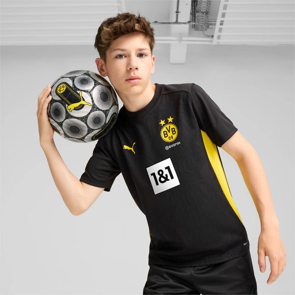 PUMA JR DORTMUND 24-25 TR JERSEY BLACK/FASTER YELLOW