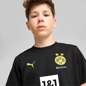 PUMA JR DORTMUND 24-25 TR JERSEY BLACK/FASTER YELLOW